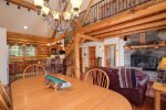 Main level dining area-access to deck overlooking Lone Peak